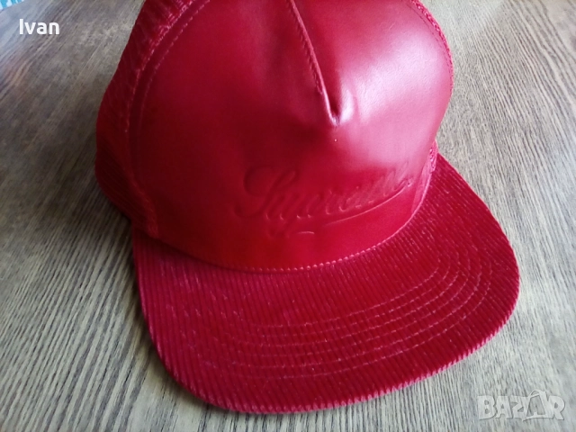 Оригинална шапка Supreme trucker hat script logo, снимка 2 - Шапки - 52482596
