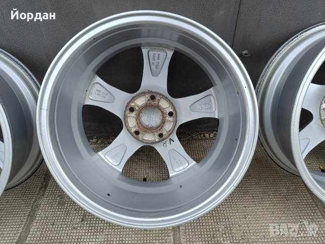 Алуминиеви джанти 17 ' цола с датчици 5x114,3 Хюндай / HYNDAI MAZDA KIA ET45 7J , снимка 16 - Гуми и джанти - 54182588