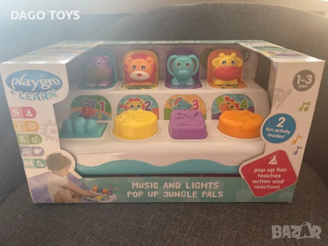 Музикална играчка Playgro + Learn изкачащи животни, снимка 3 - Музикални играчки - 49051552