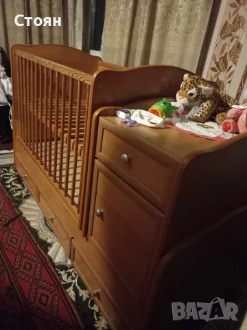 Бебешка кошара, бебешко легло с механизъм за люлеене, снимка 3 - Кошарки - 55860037