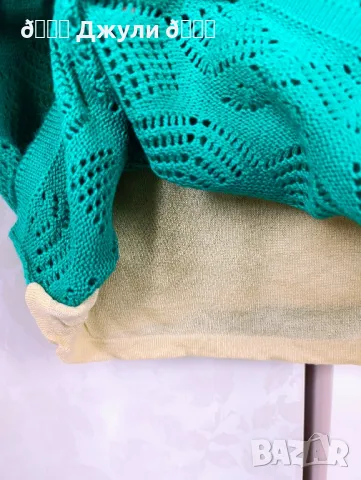 Рокля с камъни от памучно плетиво, снимка 9 - Рокли - 49300672