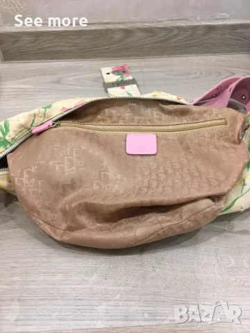 Vintage Dior Inspired Floral Denim чанта, снимка 13 - Чанти - 55955450