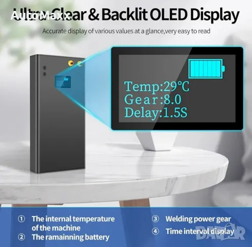 Апарат за точково заваряване на батерии Kerpu , снимка 4 - Винтоверти - 50392950