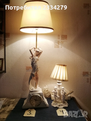 Нощни настолни лампи в бароков и флоренциански стил, снимка 7 - Настолни лампи - 52063072