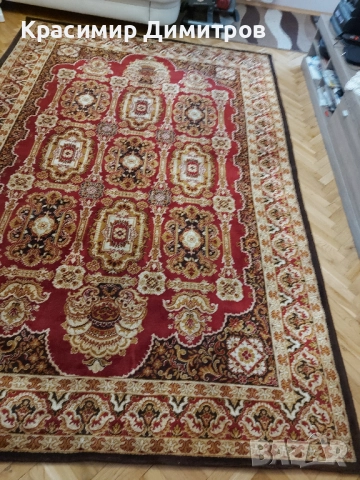Красив персийски вълнен килим сръбски 2/3 м., като нов.  , снимка 2 - Килими - 51950995