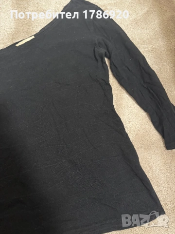 Стилна черна блуза Etam, снимка 5 - Тениски - 24945449