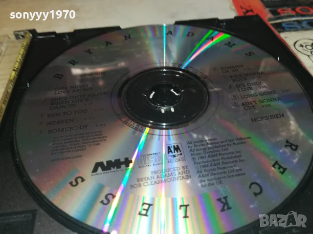 BRYAN ADAMS CD 0808251127, снимка 6 - CD дискове - 51295450