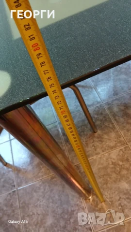 Трапезарна Стъклена маса размери дъл.1.10/ шир.75 / височина 75см КАТО НОВА 110лв, снимка 11 - Маси - 51316754