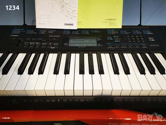 синтезатор клавир CASIO CTK-2300 пиано с 5 октави плътни клавиши и USB , снимка 4 - Синтезатори - 53949246