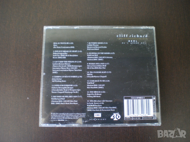 Cliff Richard ‎– Real As I Wanna Be 1998, снимка 3 - CD дискове - 44599634