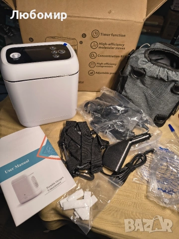 Мобилен кислороден концентратор, 1.9 кг, преносимо устройство за кислород с висока чистота , снимка 4 - Медицинска апаратура - 54074495