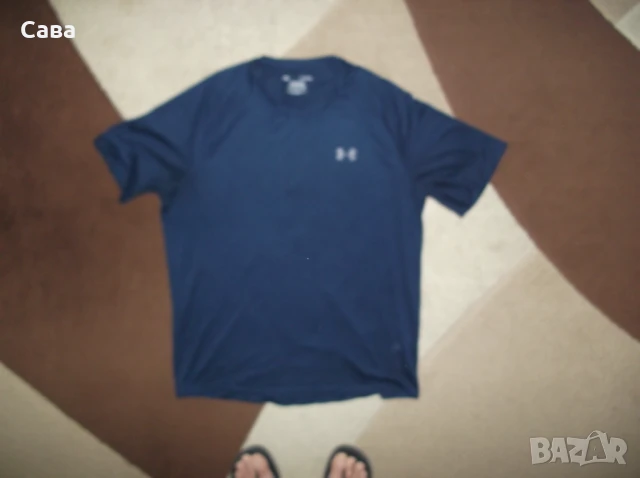 Тениски UNDER ARMOUR  мъжкаи,Л и ХЛ  /оранж и синя/, снимка 7 - Тениски - 46351726