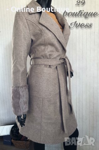 Дебело дълго дамско палто КОД 29, снимка 2 - Палта, манта - 31551956