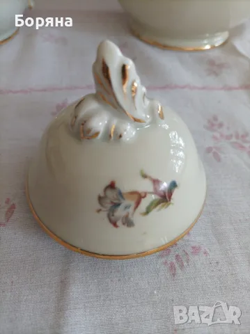 Двойка чайник и захарница KPM Kobenhavns Porcellains Maleri , снимка 8 - Сервизи - 49130742