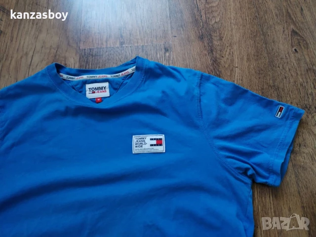 TOMMY JEANS Organic Cotton - страхотна мъжка тениска КАТО НОВА M, снимка 2 - Тениски - 50697879