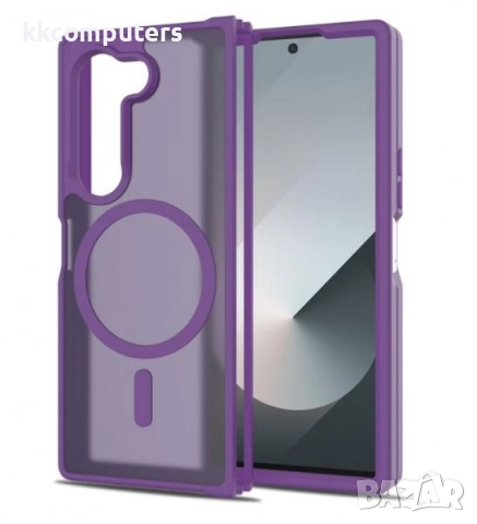 Калъф силикон мат MagSafe / Лилав / за Samsung Z Fold 6 Баркод : 3132987