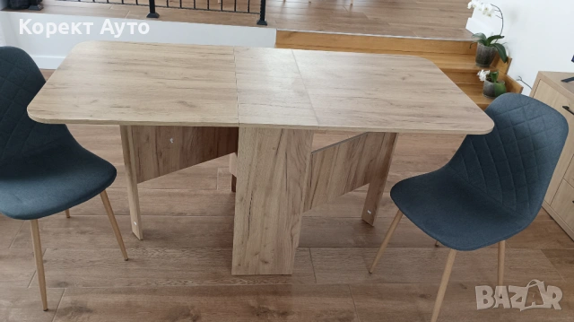 Разтегателна маса със столове , снимка 2 - Маси - 54082243