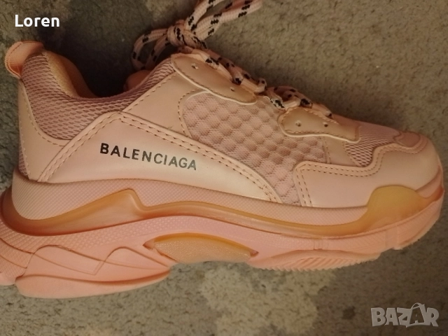 *Balenciaga*Нови!Маратонки цвят пепел от рози, снимка 9 - Маратонки - 52655863