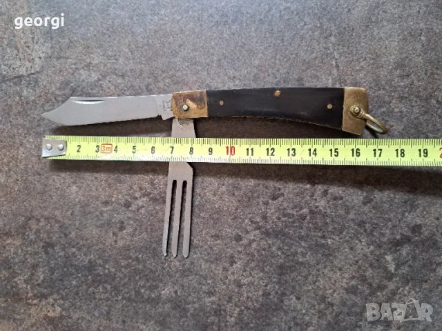 сгъваем джобен нож с вилица, снимка 4 - Ножове - 50152745