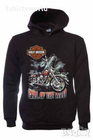 Нов мъжки суичър с дигитален печат Motor Harley Davidson Cycles - Call of the wild, снимка 7 - Суичъри - 31572939