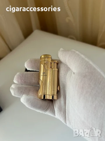 Запалка Cohiba с двоен турбо пламък и вграден пънч, снимка 6 - Запалки - 50898747