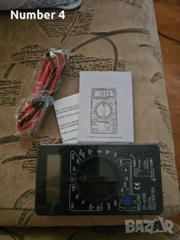 Мултицет DT-830B Digital Multimeter, снимка 3 - Друга електроника - 54098552
