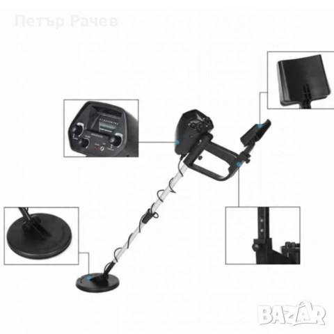 Водоустойчив металотърсач за злато, сребро, монети и съкровища K-1374, снимка 12 - Друга електроника - 53984547