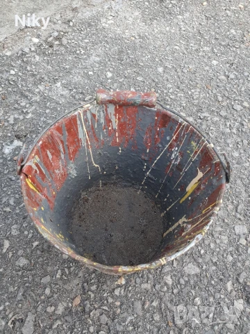 Стара метална детска кофичка, снимка 2 - Антикварни и старинни предмети - 50786216