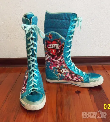 Ed Hardy оригинални дамски кецове UK7,5 /41