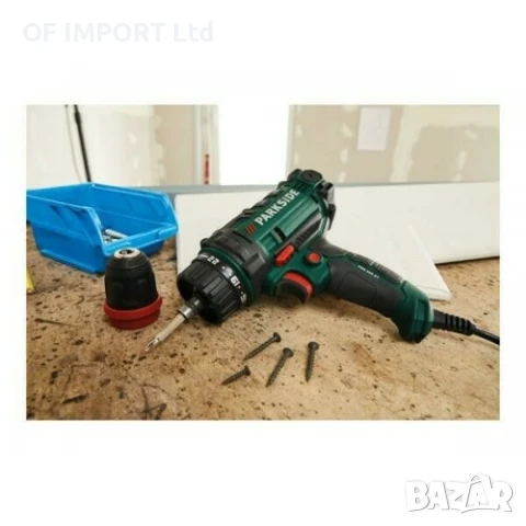 Електрически Винтоверт PARKSIDE 300W с падаща глава 2 в 1, снимка 3 - Винтоверти - 51049753