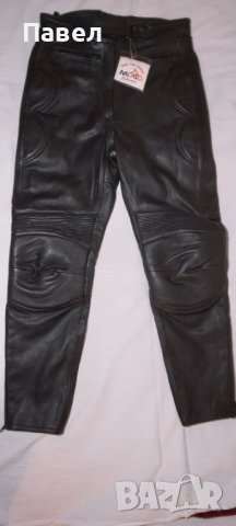 Рокерски дамски панталон от естествена кожа, номер 40, нов