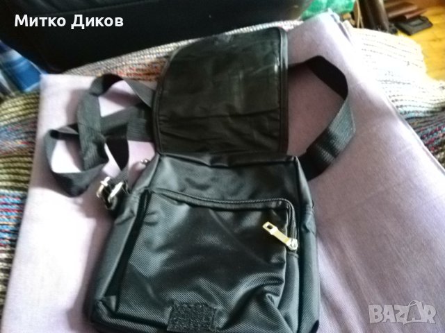 Чанта промазан плат за през рамо маркова 22х17х8см, снимка 5 - Чанти - 40384729