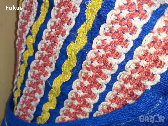 Прекрасен стар син сукман от носия, снимка 7 - Антикварни и старинни предмети - 53333185