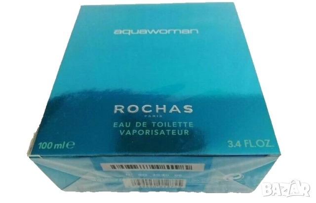 Aquawoman Rochas 100 ml Eau de Toilette spray new in sealed box !, снимка 3 - Дамски парфюми - 52042032
