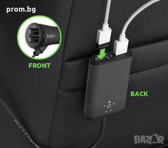 Belkin авто зарядно с 4 USB порта за лек автомобил, Германия, снимка 9 - Аксесоари и консумативи - 31430156