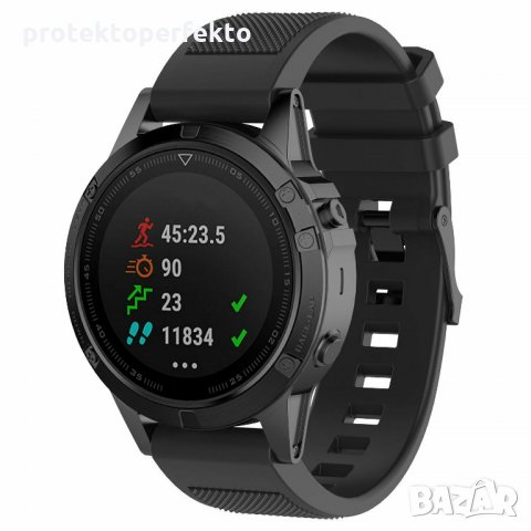 Силиконова каишка GARMIN Fenix 6, 6X, Pro, Solar лилав цвят, снимка 14 - Каишки за часовници - 35580446