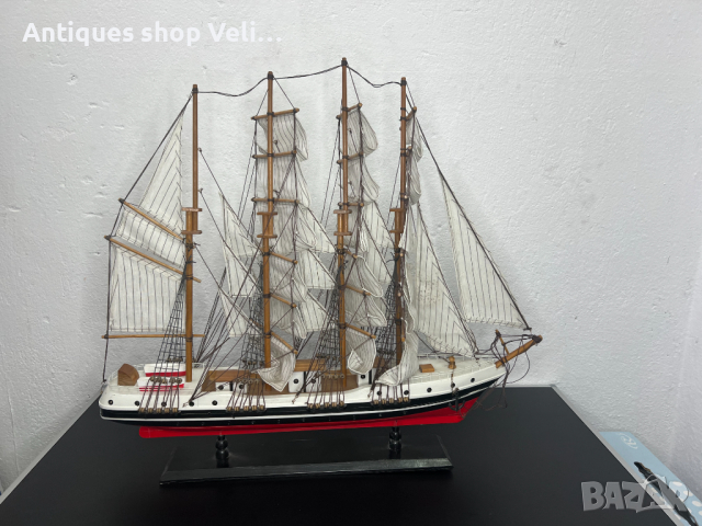 Огромен модел на кораб №5189, снимка 8 - Антикварни и старинни предмети - 44651280