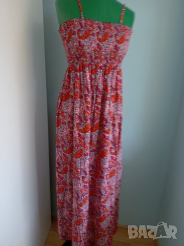 Дълга рокля с ластик стандартен размер, снимка 1