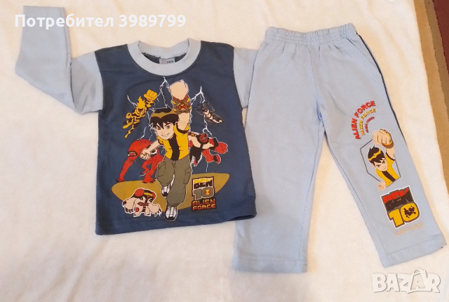 Детски комплект блузка и панталон, нови, 12м , снимка 1 - Комплекти за бебе - 44528965