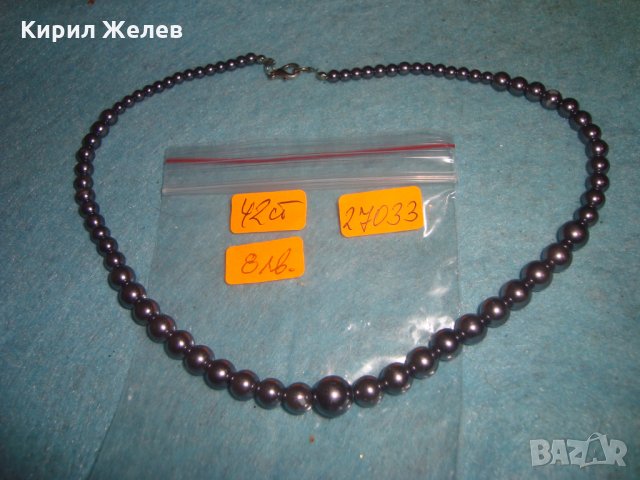 ПЕРЛЕНО АРТ ДЕКО СТИЛ КРАСИВО КОЛИЕ 27033, снимка 3 - Колиета, медальони, синджири - 35132087