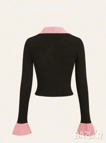 Елегантна блуза тип риза, снимка 4 - Ризи - 53918273