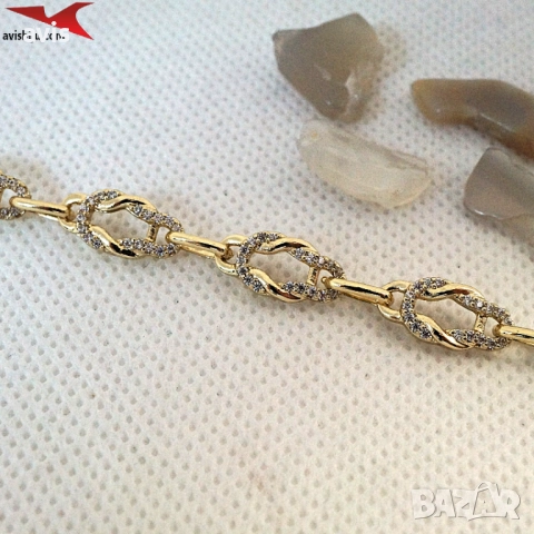 Гривна с 14К златно покритие 234835, снимка 2 - Гривни - 52985279