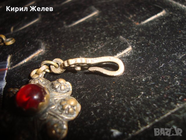 ВЪЗРОЖДЕНСКА БРОНЗОВА ФИЛИГРАННА ОРНАМЕНТИРАНА ОГЪРЛИЦА СТАРА МАЙСТОРСКА РЯДКА ИЗРАБОТКА ЕТНО 17639, снимка 11 - Антикварни и старинни предмети - 31358787