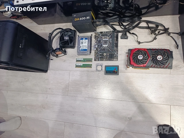 Компютър 9gen i5 9500 4.4ghz/ram 16gb ddr4/Vga 1060 6GB/ ssd 240/hdd 1TB, снимка 3 - Геймърски - 53931660