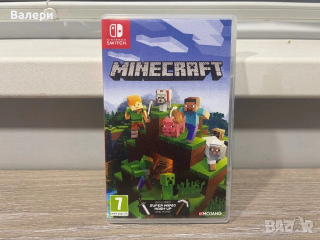 Nintendo Switch OLED 64GB + Minecraft Пълен комплект, снимка 7 - Nintendo конзоли - 53877651