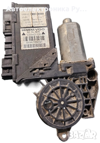 Мотор стъклоповдигач, преден ляв, Audi A4, 2001-2008г., 8E2 959 801 B, 8E2959801B, 5WK4 ,7004DBF,, 