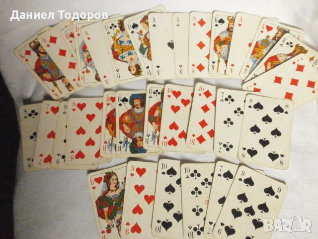 Стари Немски  Ретро Карти за Игра,Ретро Карти - 32 бр., снимка 6 - Карти за игра - 38631145