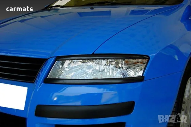 Вежди за фарове за Fiat Stilo (2001-2007) - Черни - EU