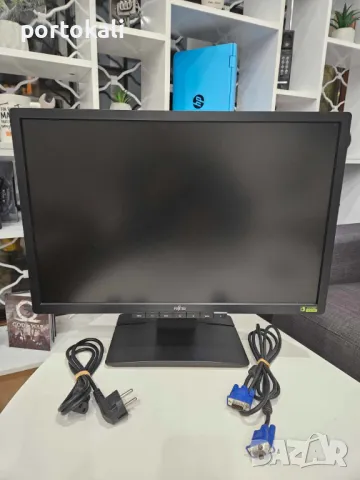 +Гаранция! Монитор Fujitsu B22W-6 LED 22" инча + кабели, снимка 3 - Монитори - 48844638