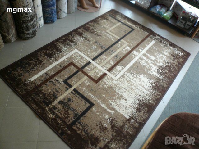 Мокетени килими и пътеки модел 109 кафяв, снимка 7 - Килими - 29624044